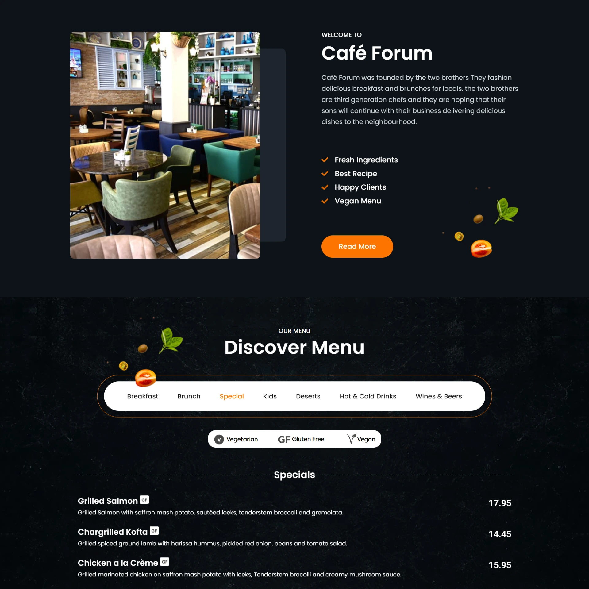 Restaurant Chain Website